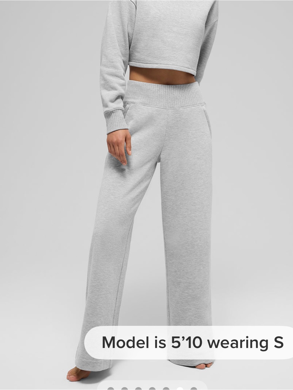 ALO serenity wide leg sweatpant